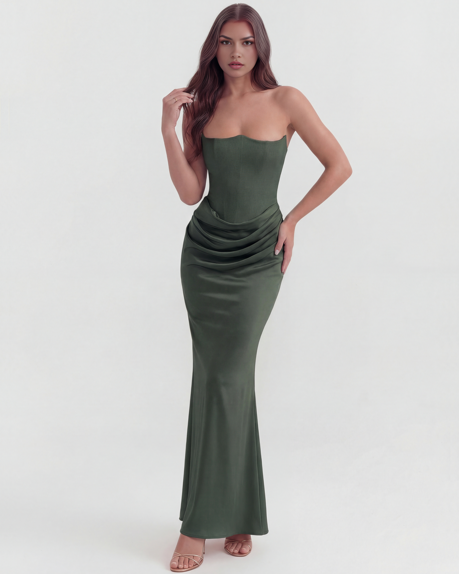 Yona - Elegant Corset Maxi Dress