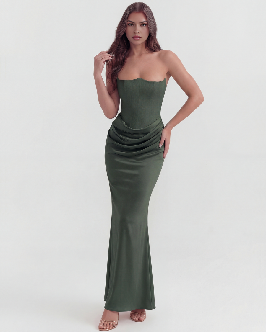 Yona - Elegant Corset Maxi Dress