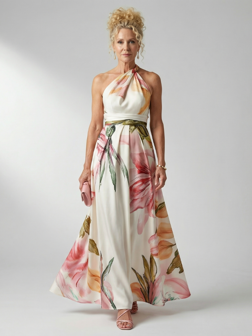 Estelle | Light Floral Maxi Dress