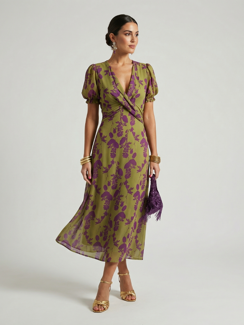 Harlow | Relaxed Floral Midi Dress