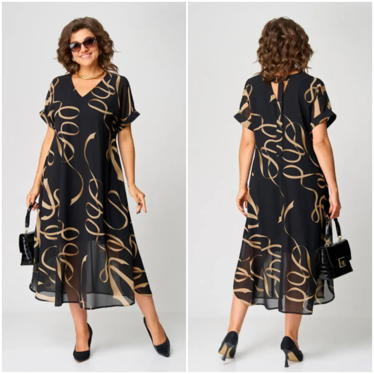 Gloria | Cozy Elegant Midi Dress