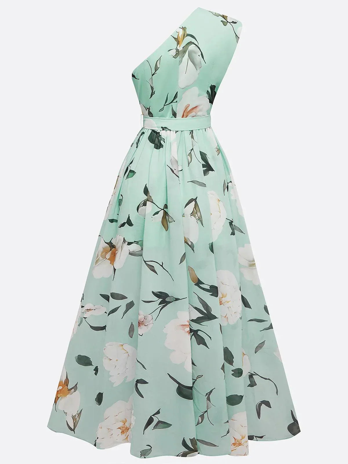 Erica | Light Green Floral Maxi Dress