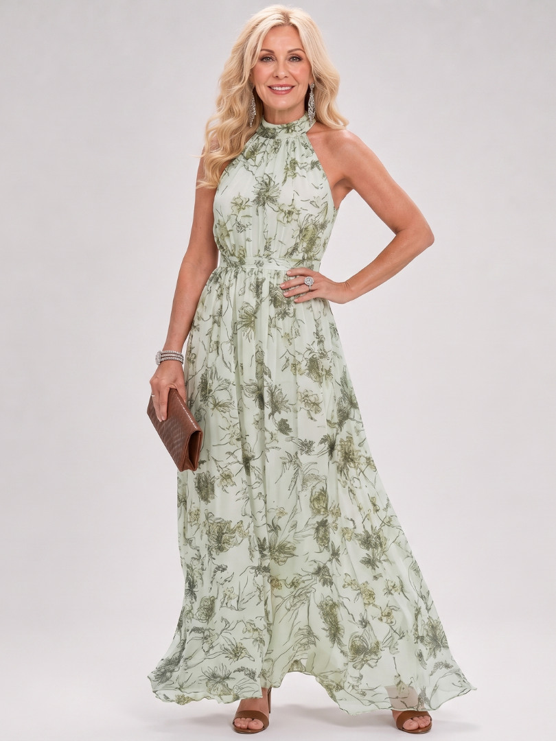 Wren | Floral Print Flowing Skirt Midi Dress