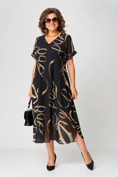 Gloria | Cozy Elegant Midi Dress