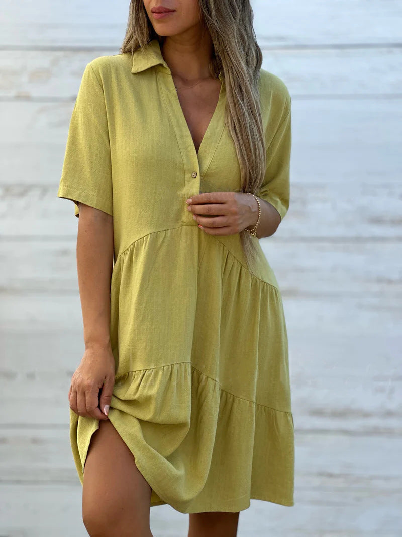 Lyra | Casual Linen Summer Dress