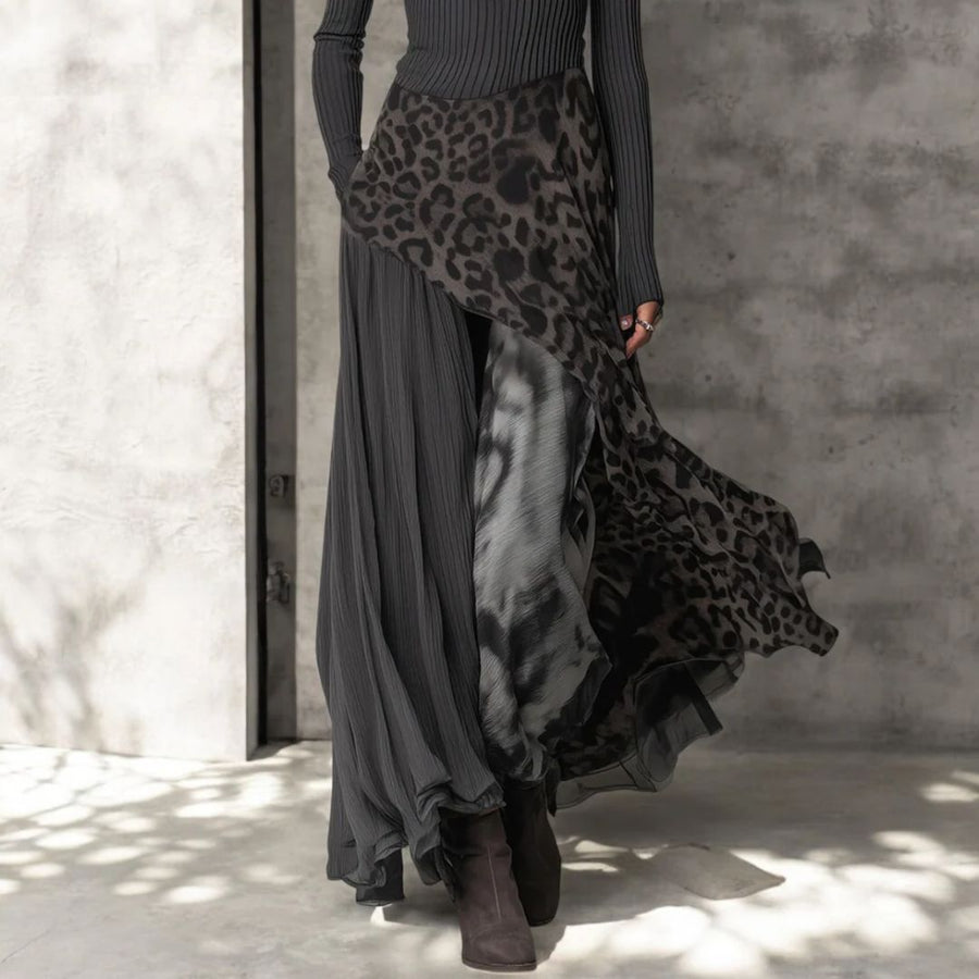 Rian - Long Leopard-Print Maxi Dress