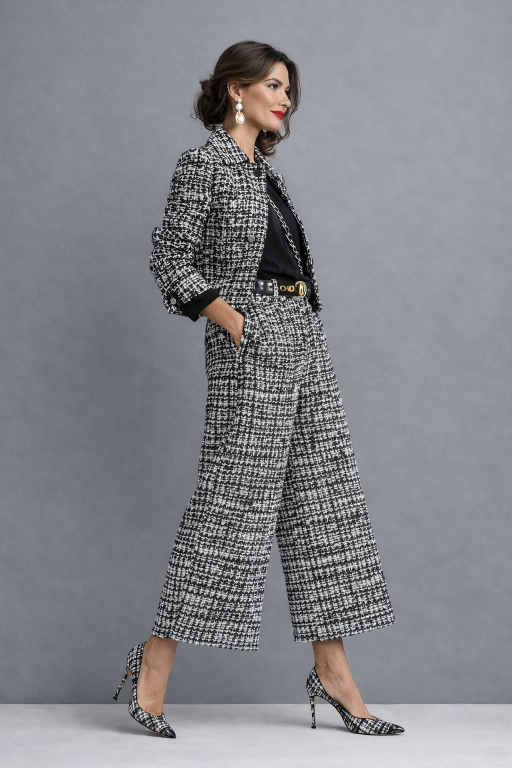 Valeria | Sophisticated Tweed Two-Piece Set